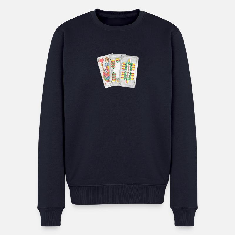 Watten Wattn Maschine - Männer Premium Bio Pullover - Navy