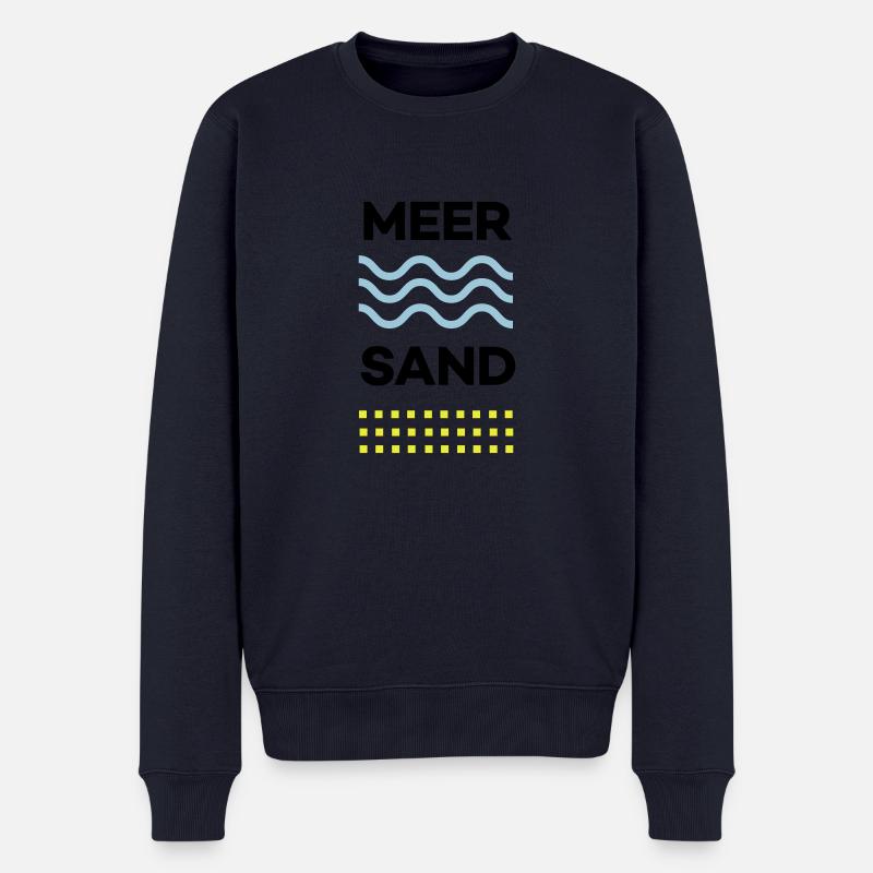 MEER&SAND - Männer Premium Bio Pullover - Navy