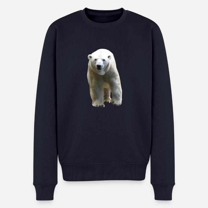 Polar Bear - Eisbär - Männer Premium Bio Pullover - Navy