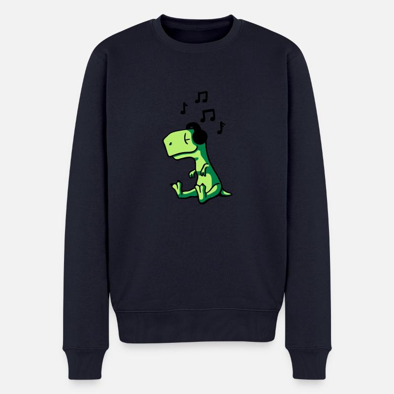 T-Rex Music - Männer Premium Bio Pullover - Navy