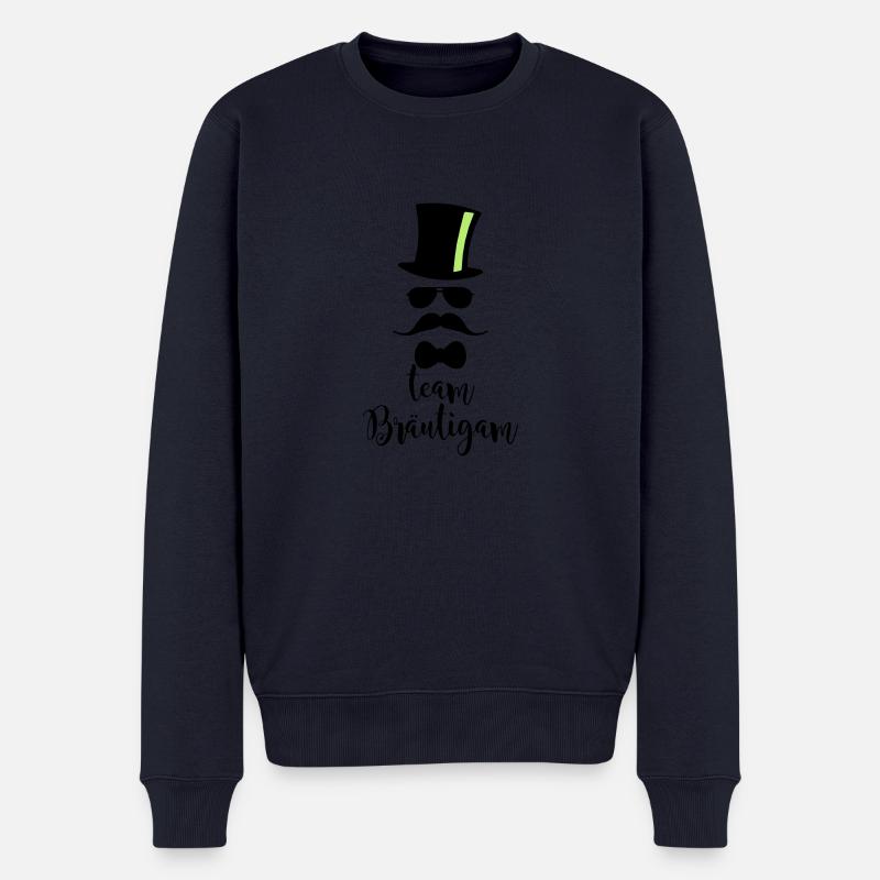 JGA Team Bräutigam Junggesellenabschied - Männer Premium Bio Pullover - Navy