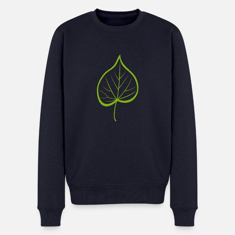 Linde 2 - Männer Premium Bio Pullover - Navy