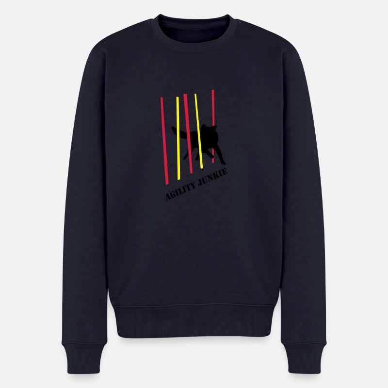 Agility Junkie_2_cb - Männer Premium Bio Pullover - Navy