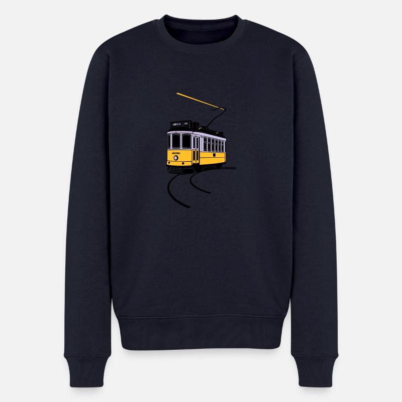 Electrico de Lisboa - Männer Premium Bio Pullover - Navy