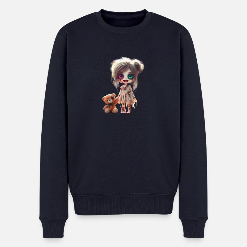 Zombigirl - Männer Premium Bio Pullover - Navy