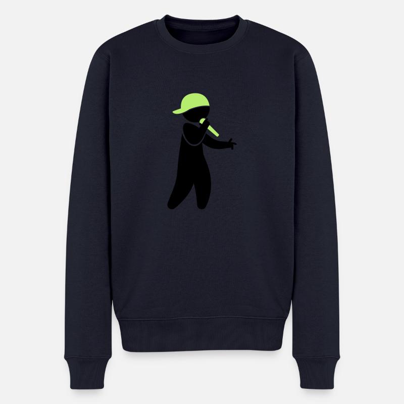 Hiphop Rapper (2c)++2013 - Pull Premium bio Homme - bleu marine