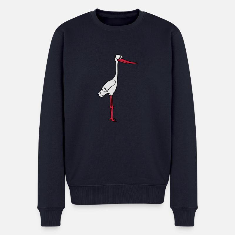 Stork - Männer Premium Bio Pullover - Navy
