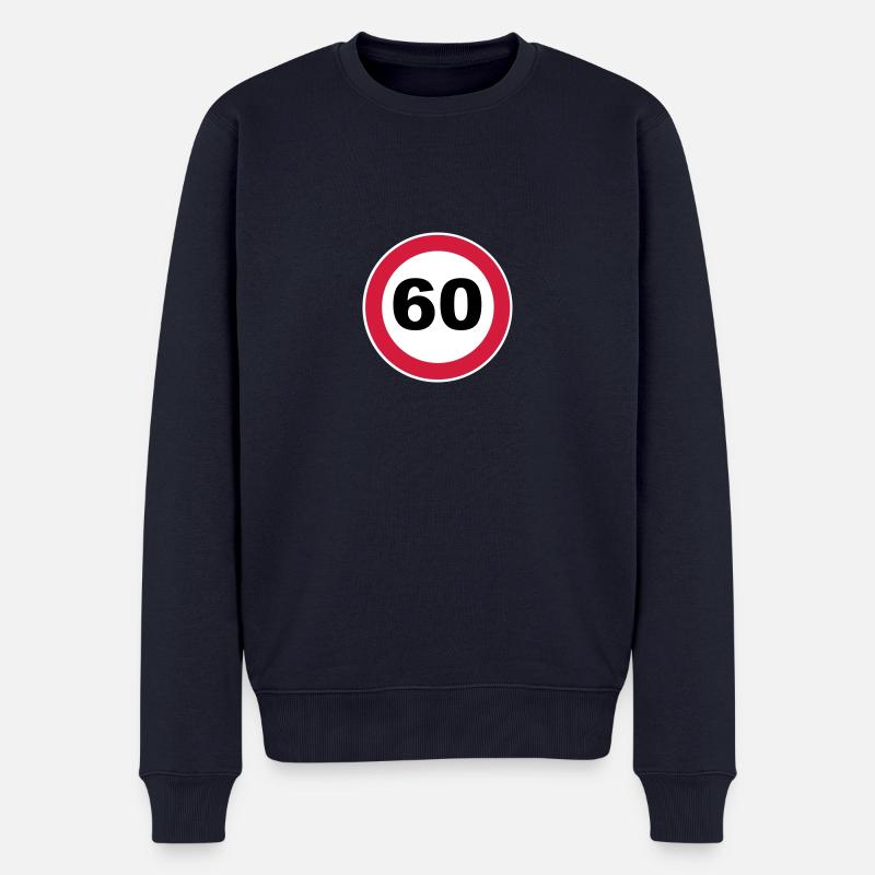 60e anniversaire - Pull Premium bio Homme - bleu marine