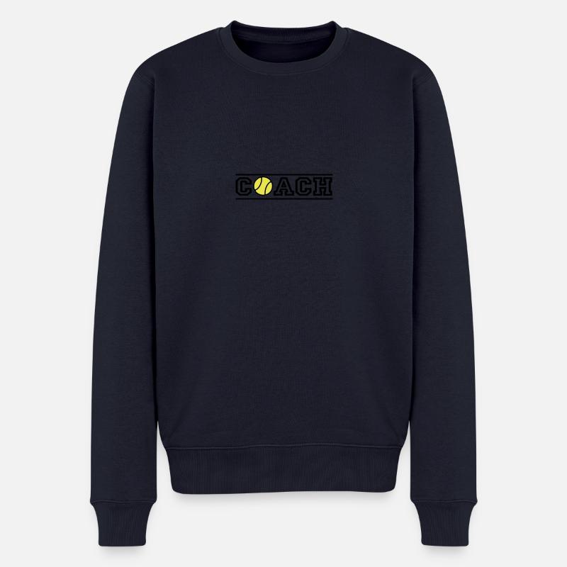 Tennis Coach - Männer Premium Bio Pullover - Navy
