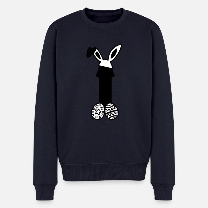 Ostern Penis - Männer Premium Bio Pullover - Navy