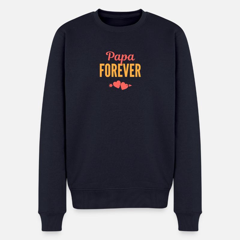 Papa Forever - Pull Premium bio Homme - bleu marine