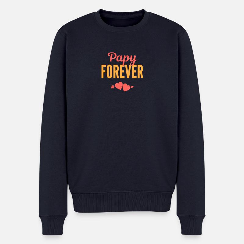 Papy Forever - Pull Premium bio Homme - bleu marine