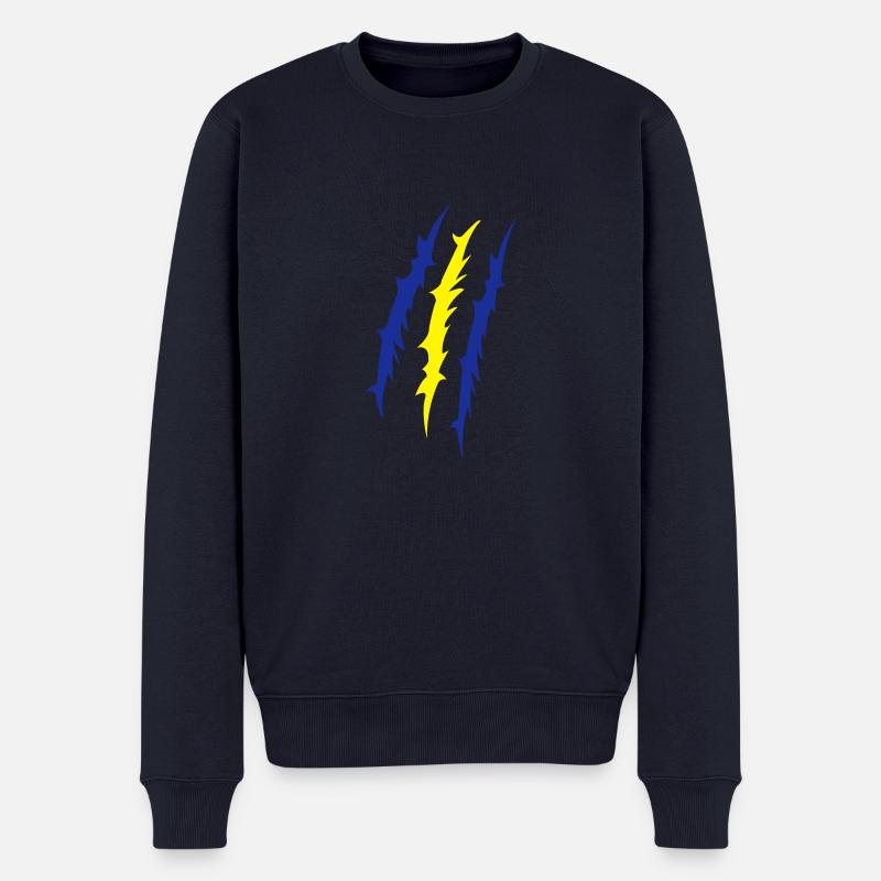 krallen - Männer Premium Bio Pullover - Navy