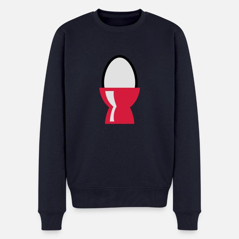 Ei - Männer Premium Bio Pullover - Navy