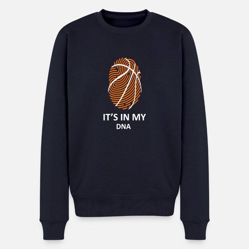 Basketball - Männer Premium Bio Pullover - Navy