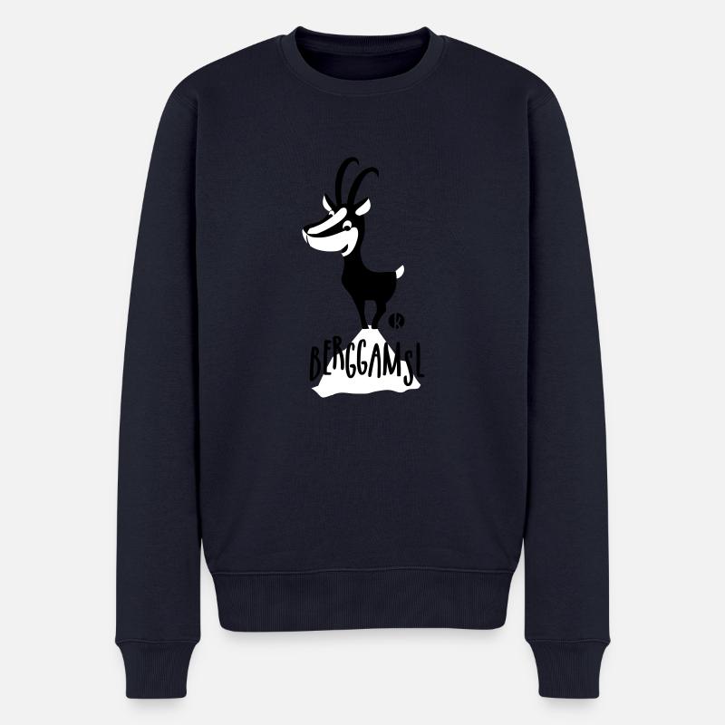 Gämse - Berggamsl - Männer Premium Bio Pullover - Navy