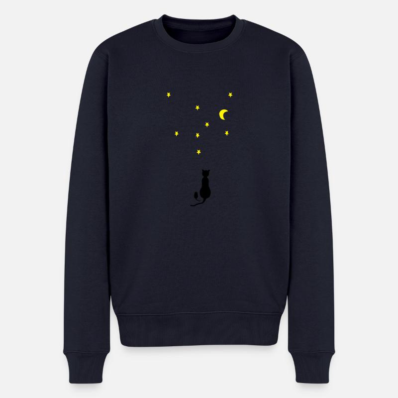 Cat & Mouse - Pull Premium bio Homme - bleu marine