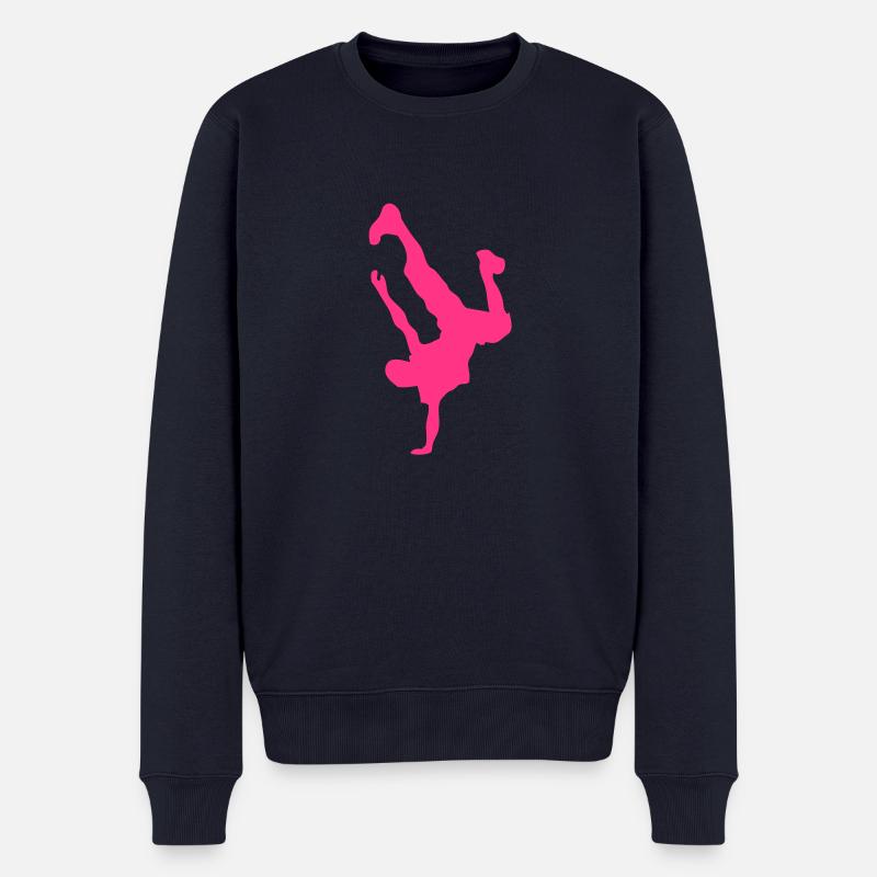Break Dance Hip-Hop-danseur8 - Männer Premium Bio Pullover - Navy