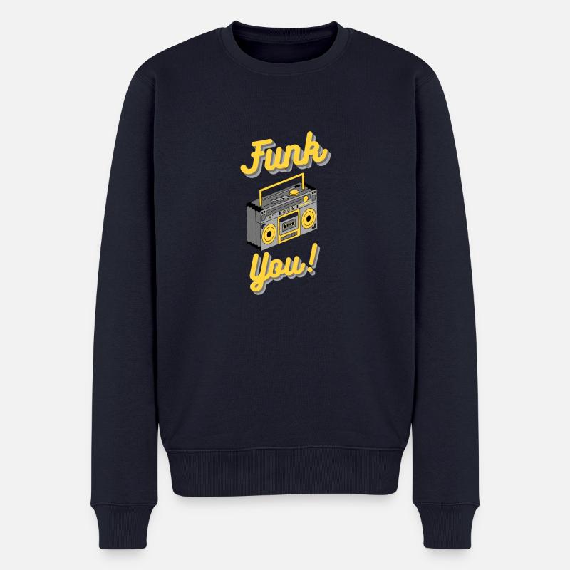 Funk You - Männer Premium Bio Pullover - Navy