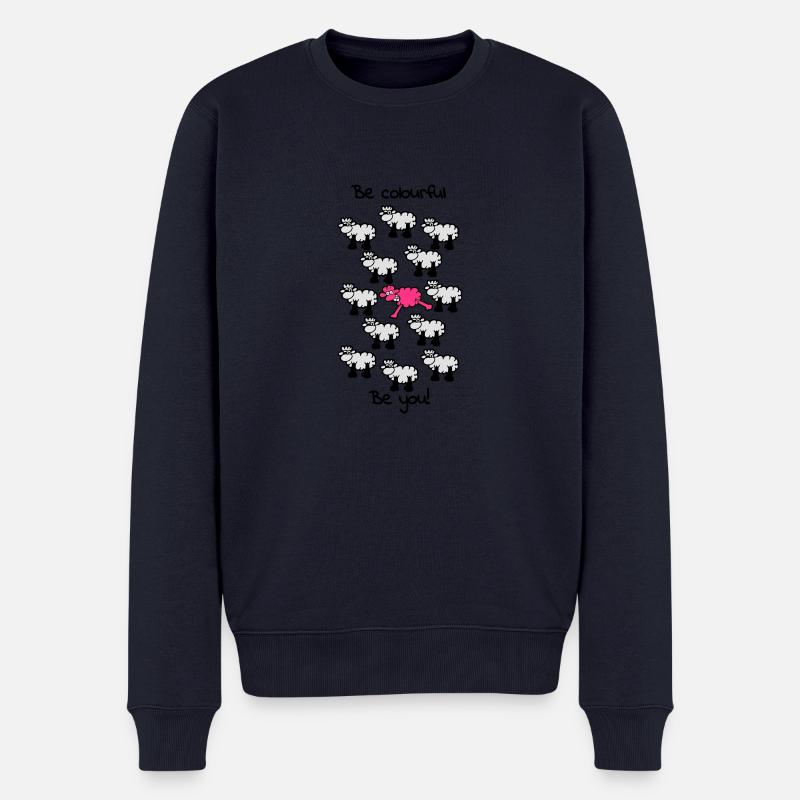 être différent - être coloré - Pull Premium bio Homme - bleu marine