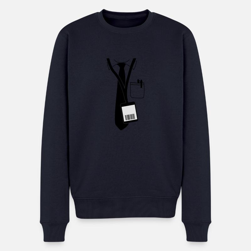code pass - Männer Premium Bio Pullover - Navy