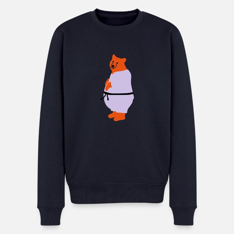 taekwondo bear - Pull Premium bio Homme - bleu marine