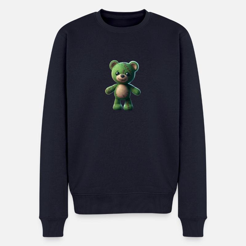 Zombi Bear 2 - Männer Premium Bio Pullover - Navy