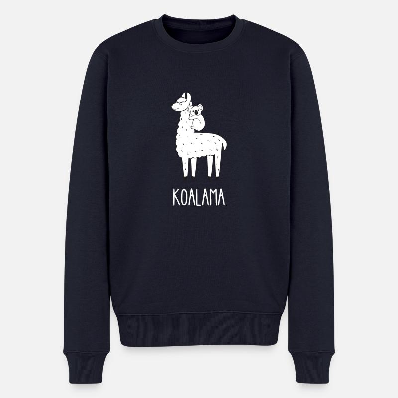 Koalama - Männer Premium Bio Pullover - Navy