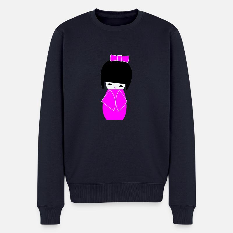 kokeshi - Männer Premium Bio Pullover - Navy