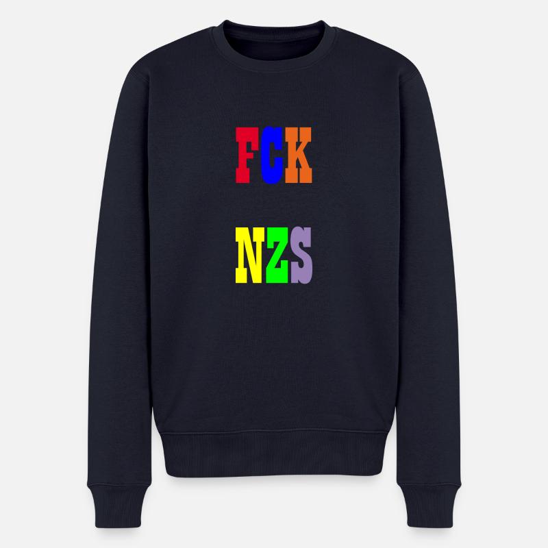 FCK NZS - Männer Premium Bio Pullover - Navy