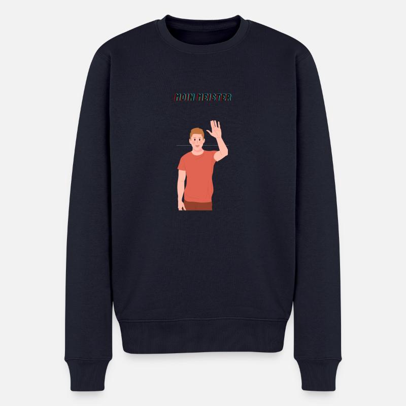 moinmeister - Männer Premium Bio Pullover - Navy