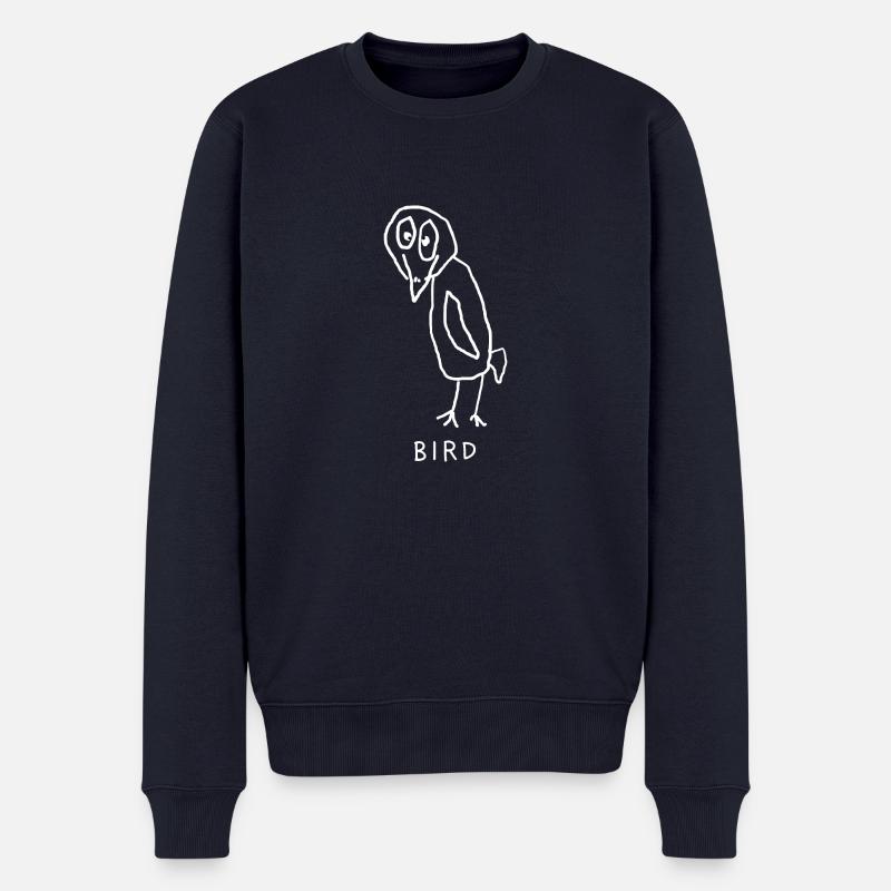 Vogel - Männer Premium Bio Pullover - Navy