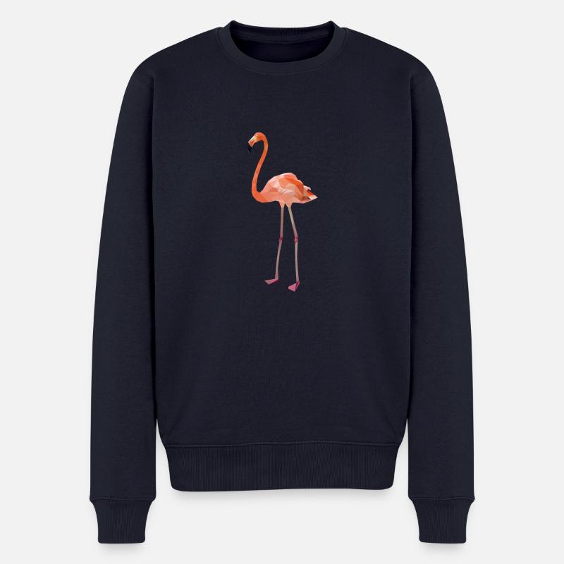 Flamingo - Männer Premium Bio Pullover - Navy