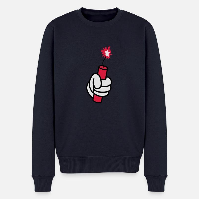 main tnt dynamite exploser ex - Pull Premium bio Homme - bleu marine
