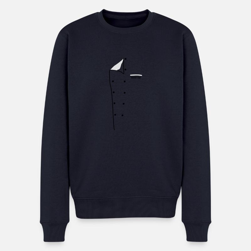 Kochjacke - Männer Premium Bio Pullover - Navy