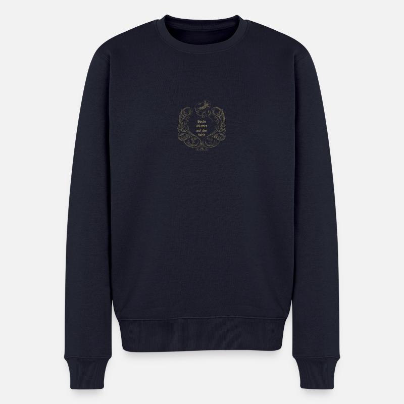 Beste Mutter der Welt Designi - Männer Premium Bio Pullover - Navy