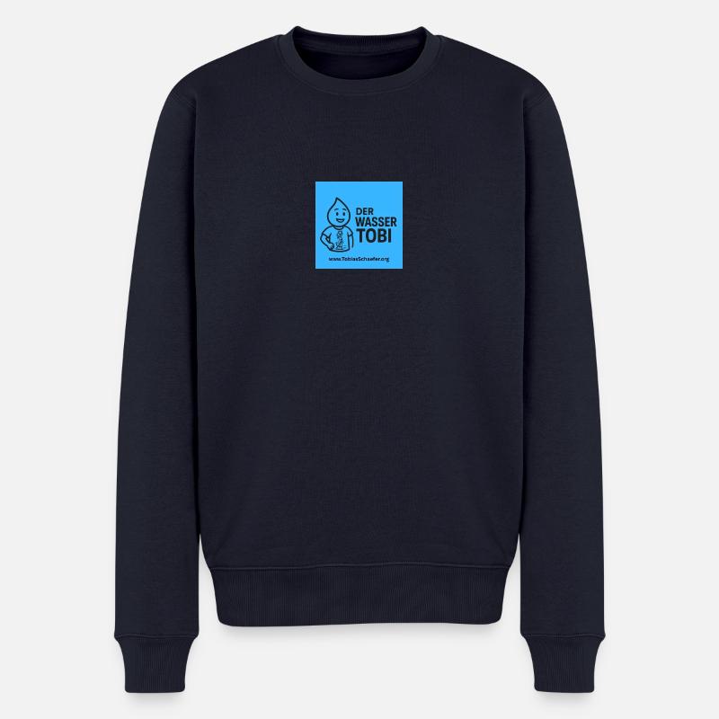 der Wasser Tobi - Männer Premium Bio Pullover - Navy
