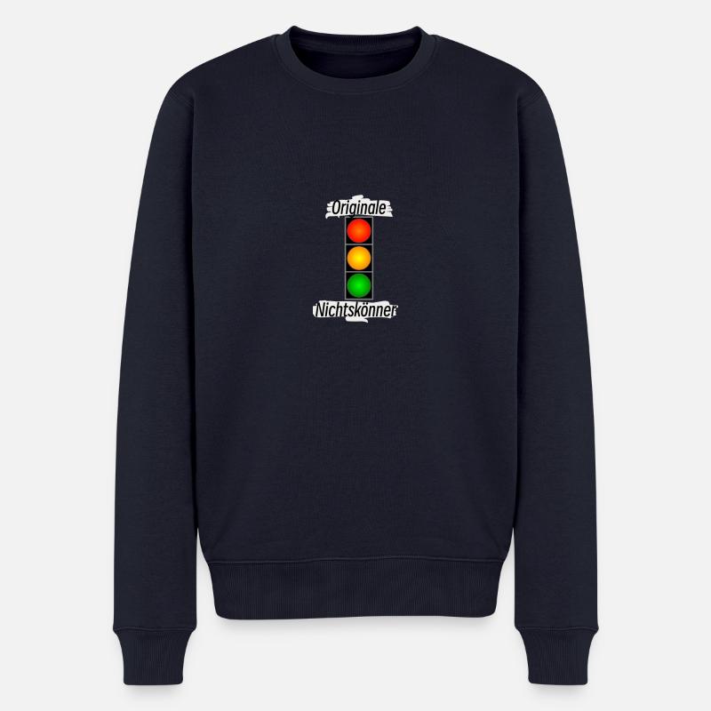 Feu de signalisation - Pull Premium bio Homme - bleu marine