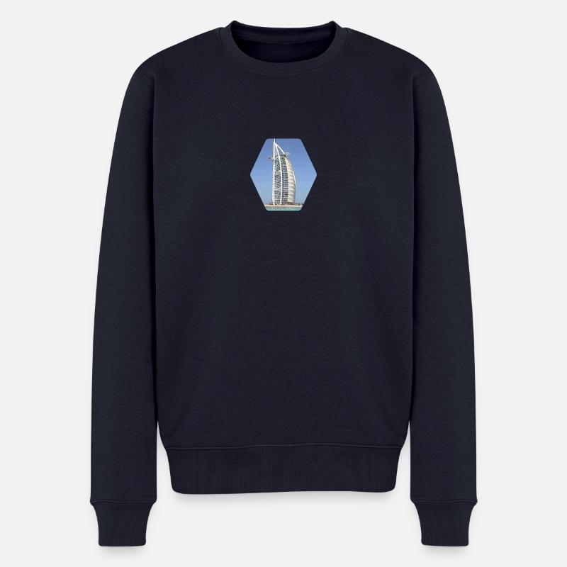 Burj al Arab - Dubai - Männer Premium Bio Pullover - Navy