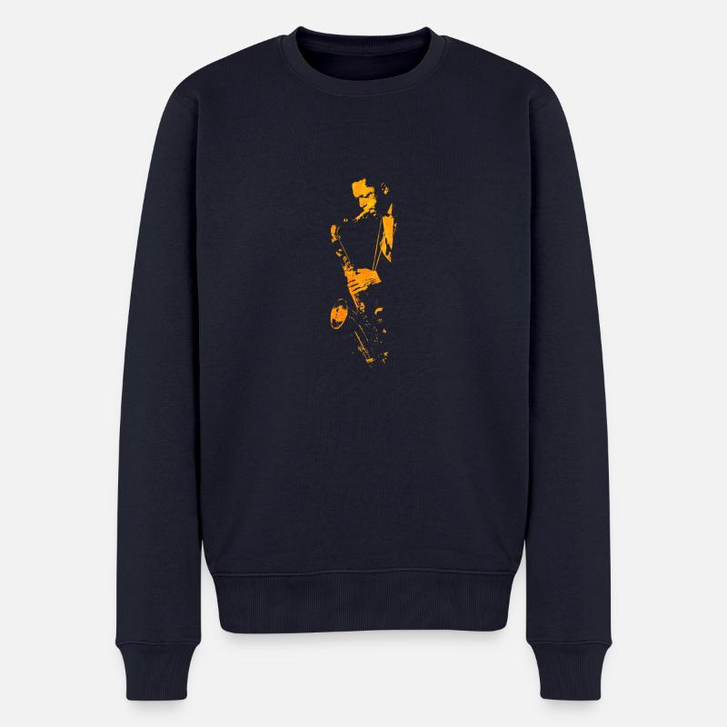 Jazz Man jc - Pull Premium bio Homme - bleu marine
