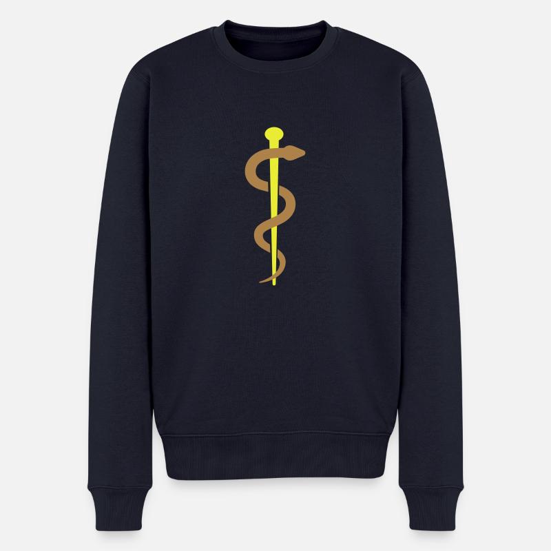 aesculapius - Männer Premium Bio Pullover - Navy