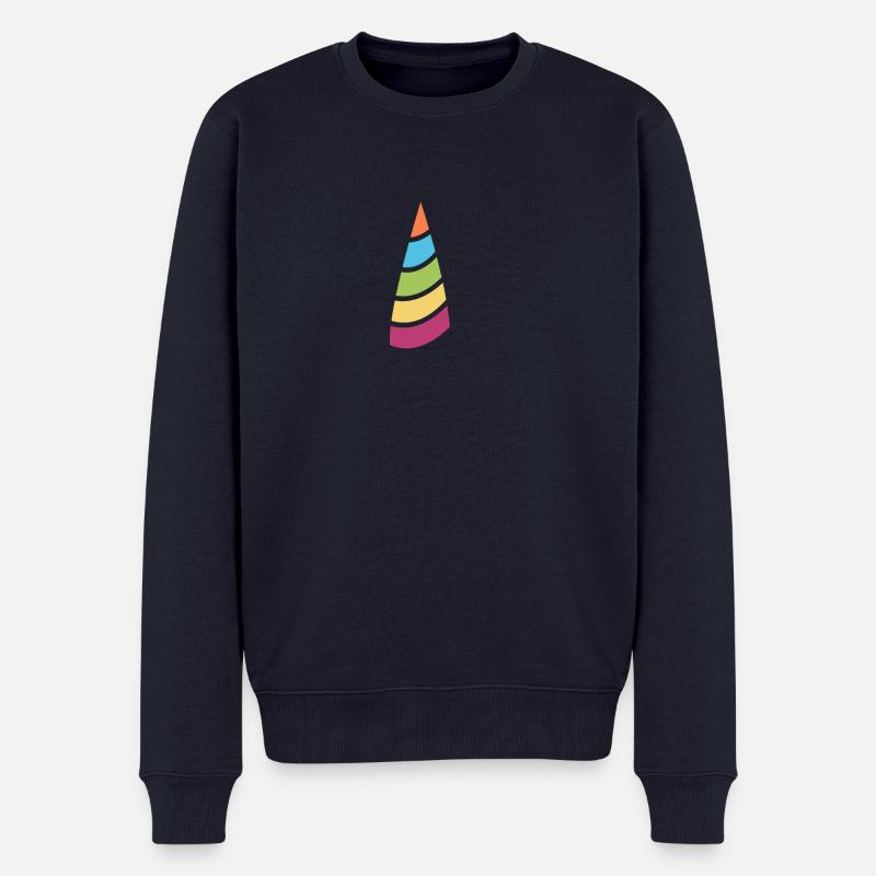 Horn - Männer Premium Bio Pullover - Navy
