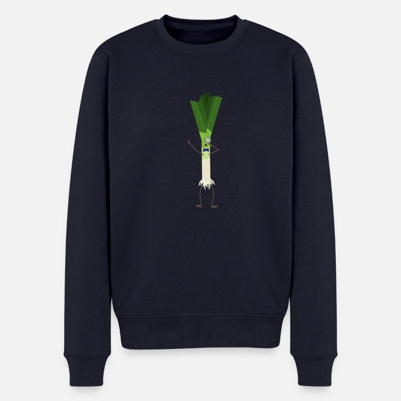Professor Dr. scient. med. Lauch - Männer Premium Bio Pullover - Navy