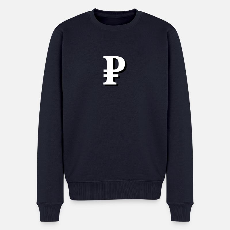 Ruble Domains - Männer Premium Bio Pullover - Navy