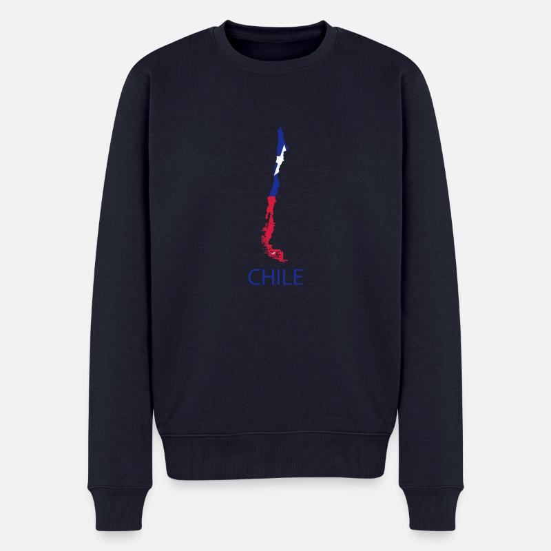chile - Männer Premium Bio Pullover - Navy