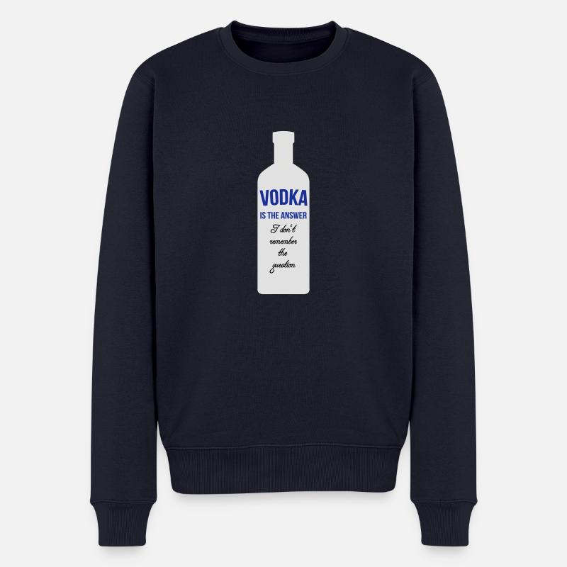 Vodka is the Answer - Männer Premium Bio Pullover - Navy