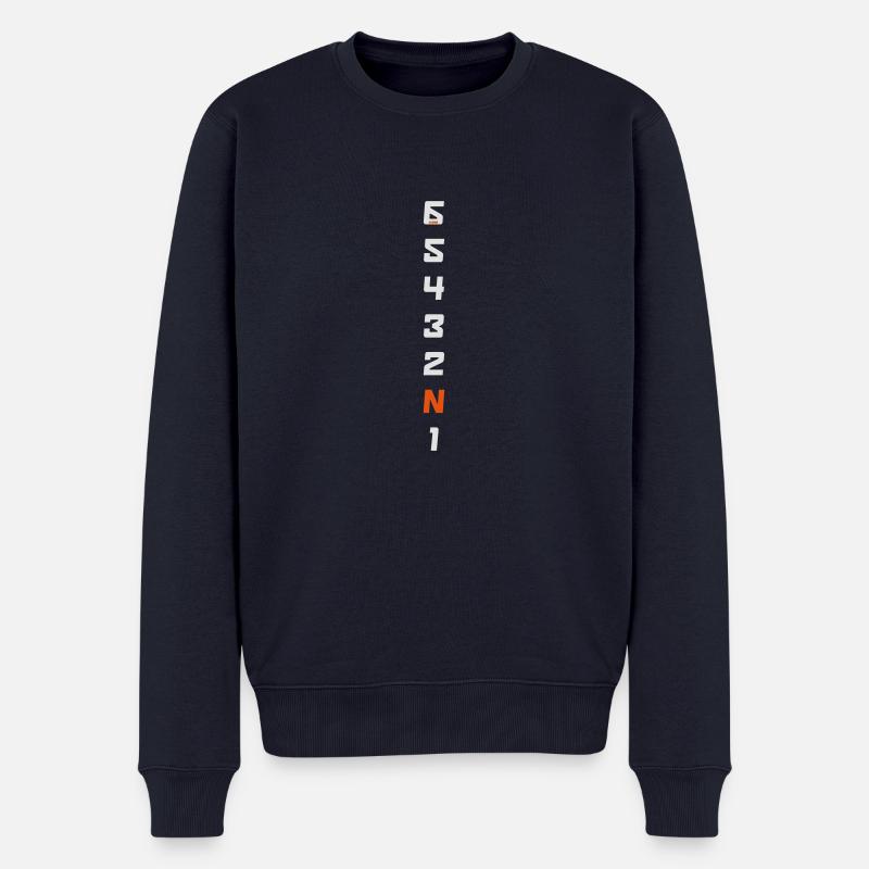 Gear Shift - Männer Premium Bio Pullover - Navy