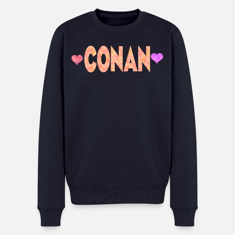 Conan - Men's Premium Organic Jumper - navy