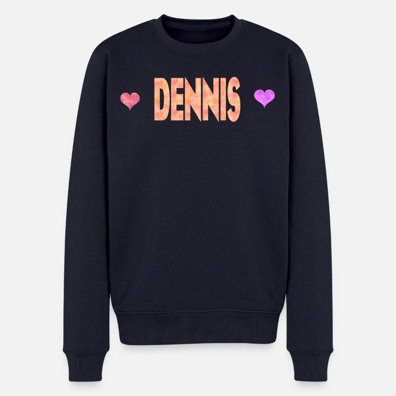 Dennis - Männer Premium Bio Pullover - Navy