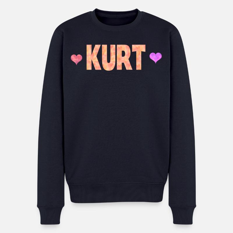 Kurt - Männer Premium Bio Pullover - Navy